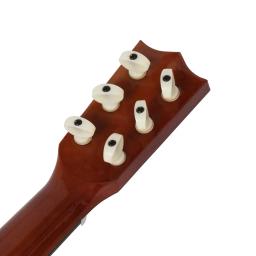 6 cordas pequeno baixo acústico guitarra instrumentos musicais com picaretas basswood ukulele para crianças crianças jogando brinquedo de aprendizagem presente - Image 4