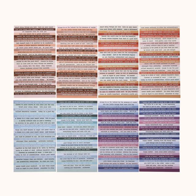 Coleção de Adesivos Vintage Simples em Inglês para Scrapbooking e DIY - 406 Peças para Decoração de Jornal e Papelaria