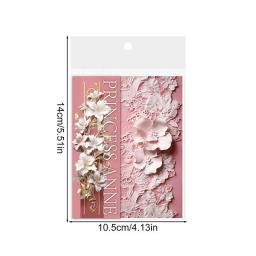 Multifuncional arte artesanato suprimentos, Floral Decoupage papel Scrapbooking livro, estilo floral tearable - Image 6
