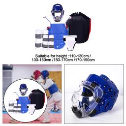 Karate Sparring Engrenagem para Taekwondo, Peito Pad, Boxe Protetor Corporal, Aacolchoado, 6 PCs - Image 5
