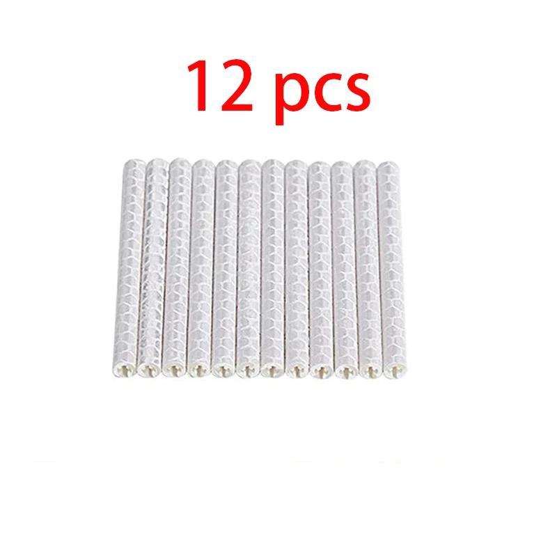 Roda de bicicleta raios adesivo reflexivo, DIY Reflective Safety Light Kit, aviso de tubo colorido, refletor, 12 pcs, 24 pcs, 48pcs - Image 1