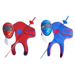 Esgrima Máscara Esportiva para Crianças, Anti facada, Proteção Facial Respirável, Equipamento Confortável, Capa para Crianças, Iniciante - Image 2