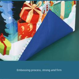 Grande saco de presente de Natal com alça, saco de embalagem reutilizável não tecido, festa e presentes de ano novo - Image 4