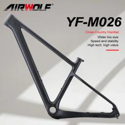 2023 airwolf quadro de carbono mtb 29 mountain bike hardtail quadros 148*12mm através do eixo impulso 29er * 2.45 Polegada mtb bicicleta quadro - Image 3