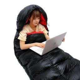Goose Down Sleeping Bag para homens, sacos ultraleves, camping, turismo, caminhadas, inverno, 95% - Image 6