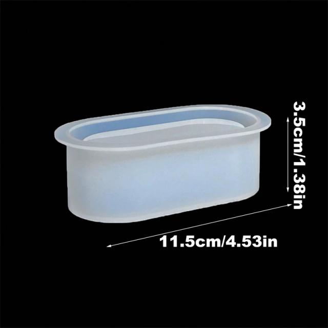 Molde de Silicone Retangular para DIY: Vaso de Flores Suculentas em Epóxi, Gesso e Cimento - 1 Peça