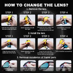 X-TIGER polarizada esportes óculos de sol uv400 bicicleta bicicleta eyewear ciclismo ao ar livre corrida de beisebol pesca óculos de golfe - Image 6