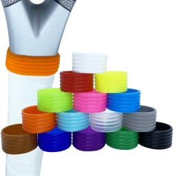 Raquete de tênis Selado Anel de Borracha, Alça Stretchable, Punho, Cinto Absorvente Sweat, Anel de Silicone Fixo, 8Pcs - Image 5