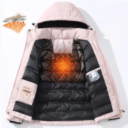Novo terno de esqui feminino à prova de vento à prova dwindproof água engrossar casaco de neve quente inverno esqui e snowboard jaqueta лыжж eusстюм ж dik pensi onder - Image 4