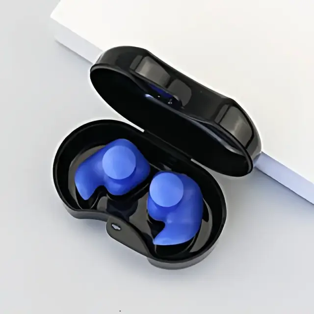Tampões de Ouvido Reutilizáveis em Silicone Macio - À Prova D'Água para Natação, Surf e Mergulho - 6 Pares Inclusos