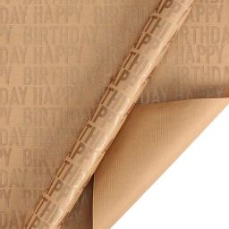 Papel De Embrulho Retro Kraft, Big Roll of Christmas Embrulho, Caixa de Presente, Casa, Feliz, Aniversário - Image 3
