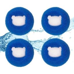 Filtro de Máquina Esférica Reutilizável, Cápsulas de Lavagem, Removedor de Amaciante, Algodão Patch, Lavanderia, Cabelo, Gatos, Pele, Downy, 1-10Pcs - Image 5