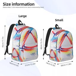 Jogadores de bola de futebol Mochila para homens e mulheres, Saco escolar resistente à água, Saco de impressão do esporte do futebol universitário - Image 4