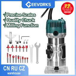 Aparador Elétrico Máquina De Gravura Em Madeira, Entalhe, Escultura, Roteador, Acessórios, Ferramenta Elétrica, Fresas, 15Pcs tupia eletrica madeira,ferramentas para marcenaria,roçadeira electrica,router para madera - Image 1
