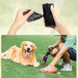 Protable cão saco de cocô biodegradável dispensador bolsa sacos de lixo organizador pet filhote de cachorro gato pegar saco de cocô titular dispensador - Image 6