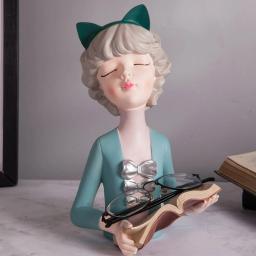 Garota moderna estátua estatueta de resina, decoração elegante, sotaque para sua casa, sala de estar, quarto, decoração de escritório, charmoso, 1 pc - Image 1