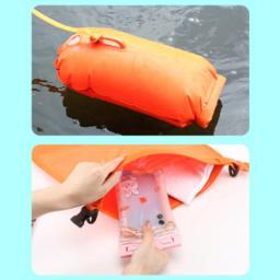 Multifuncional Swim Float Bag com cinto, Outdoor Safety Natação Boia, impermeável PVC Lifebelt, Saco de armazenamento para esportes aquáticos - Image 4