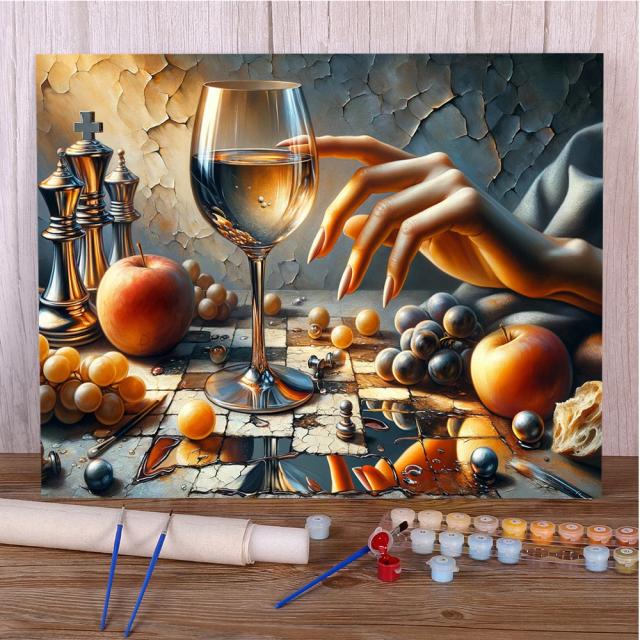 Kits de Pintura a Óleo por Números para Adultos - Arte de Natureza Morta, Decorativa e Presente Perfeito com Frete Grátis 2024