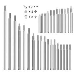 Fagote Repair Tool Kit com Parafusos Eixo Rod, Peças De Manutenção De Fagote, Instrumento Musical De Sopros, Acessórios De Substituição, 70Pcs - Image 3