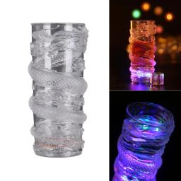 Venda quente 285ml criativo festa copos dragão led piscando mudança de cor água ativado acender cerveja uísque copo caneca utensílios de mesa - Image 3