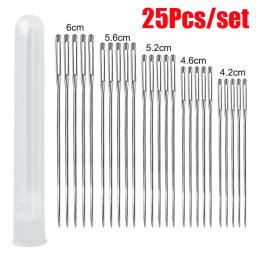 Agulhas de costura do lado da agulha, Grande buraco para bordados domésticos, Agulhas de costura roscadas, Acessórios de vestuário DIY, 25 pcs, 12pcs - Image 1