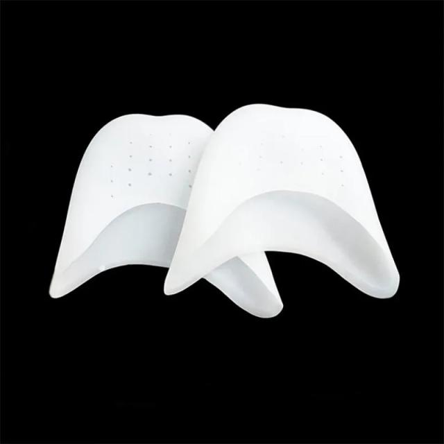 Palmilhas Protetoras de Silicone para Dançarinos - Conforto e Suporte para Sapatos de Ballet Pointe, 2 Peças