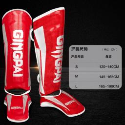 GINGPAI Adulto Muay Thai Caneleiras de Boxe MMA Taekwondo Suporte de Tornozelo Artes Marciais Kick Boxing Leggings Equipamento de Taekwondo - Image 2