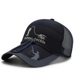 Respirável Pesca Chapéus para Montanhismo Esportes, ajustável Hip Hop Hat, Bonés de beisebol, monocromático, ao ar livre - Image 3