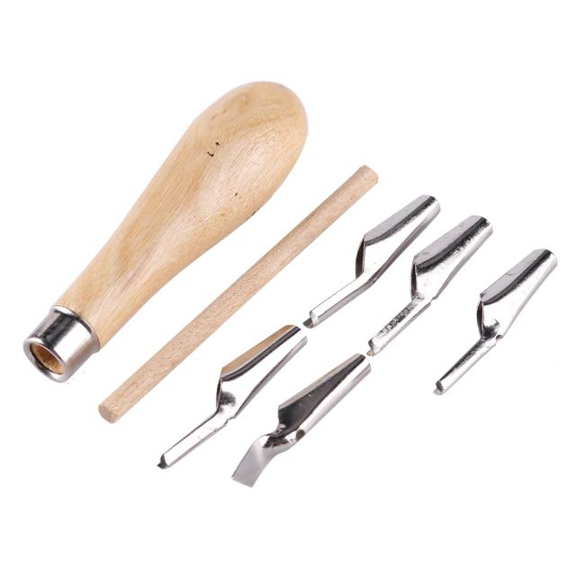 Conjunto Portátil de 7 em 1 para Escultura e Gravura: Facas Ergonômicas em ABS para DIY e Arte Escolar