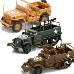 Escala 1/72 1/48 montado modelo diy meia trilha veículo blindado 4d brinquedos que faz a areia militar mesa cena layout plástico diorama - Image 1