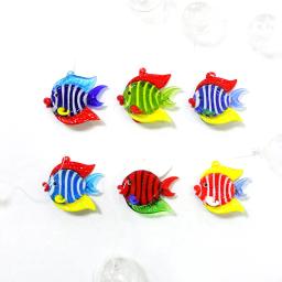 Novo personalizado flutuante de vidro tropical peixe estatueta em miniatura decoração do aquário suprimentos colorido bonito animal do mar minúsculo estátua ornamento - Image 1