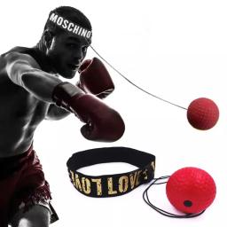 Cabeça-montado PU boxe soco bola, mão olho reação, casa sandbag, muay thai, equipamentos de fitness, velocidade, MMA Sanda formação - Image 3