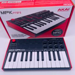 AKAI-Mini MPK Mini teclado com bateria retroiluminada Pads, USB, MK3, 25 Key, controlador de teclado, 8 botões, Piano produção musical - Image 6