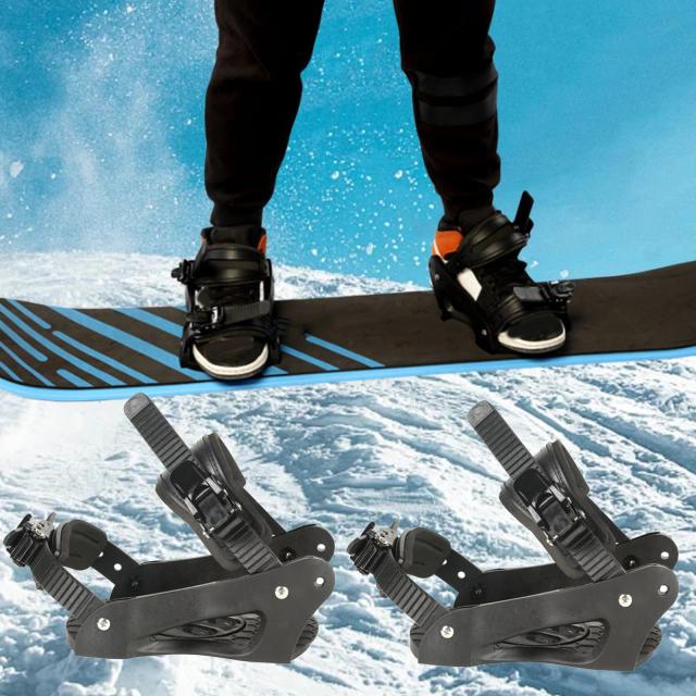 Snowboard Bindings PP e Aço para Adultos - Segurança e Controle