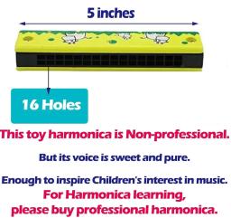 Harmônica de madeira instrumento musical jogar 16 buracos harmônicas pai-filho quebra-cabeça educação precoce brinquedo presente para crianças festa crianças - Image 6