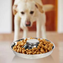 Aço inoxidável tigelas de alimentação lenta para animais de estimação, utensílios de alimentos para cães e gatos, Pet Shop, 1200ml - Image 4