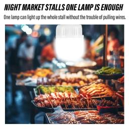 Super brilhante led luz de acampamento recarregável lanterna led ao ar livre lanterna portátil com gancho portátil e 3 modos iluminação - Image 3