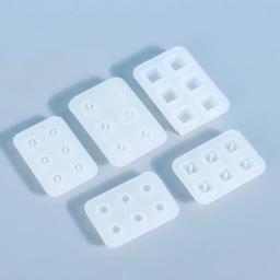 Moldes de silicone para DIY Fazer Jóias, Brincos e Pingentes, UV Resina Epóxi Molde, Cubo Bola Beads, Molde de Fundição, Colar, 6 Grid - Image 4
