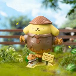 Desenhos animados pompompurin colheita série figura de ação kawaii pom pom purin sanrios anime figura bonecas decoração de mesa brinquedos - Image 1