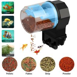 Alimentador De Peixes De Aquário De Grande Capacidade, Alimentador Automático De Tanques De Peixes, Dispensador De Alimentos, 12 Horas, 24 Horas, Tempo Inteligente - Image 1