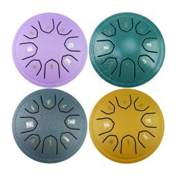 Aço língua tambor para crianças, música brinquedos, tambor etéreo, iniciante, Zen percussão, presente de aniversário, 4,5 polegadas, 8 tons - Image 1