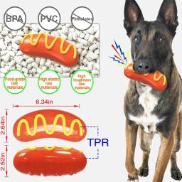 Brinquedo interativo da mastigação para o animal de estimação pequeno, médio e grande, brinquedo da mastigação do cão, para limpar dentes, squeaker interativo, presente - Image 3