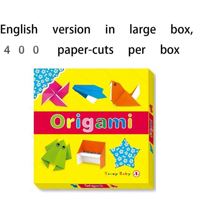 Kit de Papel Origami Colorido para Crianças com Livro de Instruções - Presente Criativo para Meninos e Meninas, 40 Modelos e 400 Folhas de Diversão!