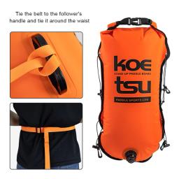 Saco inflável impermeável de flutuador Paddle Board Bag Espaço de armazenamento Saco de armazenamento para natação, caiaque, mergulho, 30L - Image 3