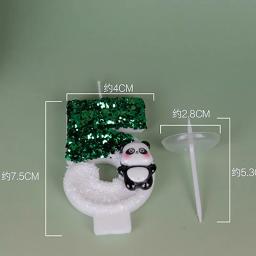 Velas Digitais Criativas para Bolo De Aniversário, Velas Panda Bonito, Vela De Atmosfera De Festa, Suprimentos De Decoração De Cena - Image 6