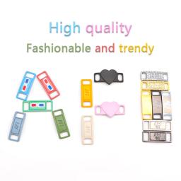 Cadarços Tag Metal para Crianças e Adultos, Sapatilhas Diamond Buckle, Acessórios para Calçados Casuais, Decorações Fashion Laces, AF1, AJ1, 2 peças - Image 6