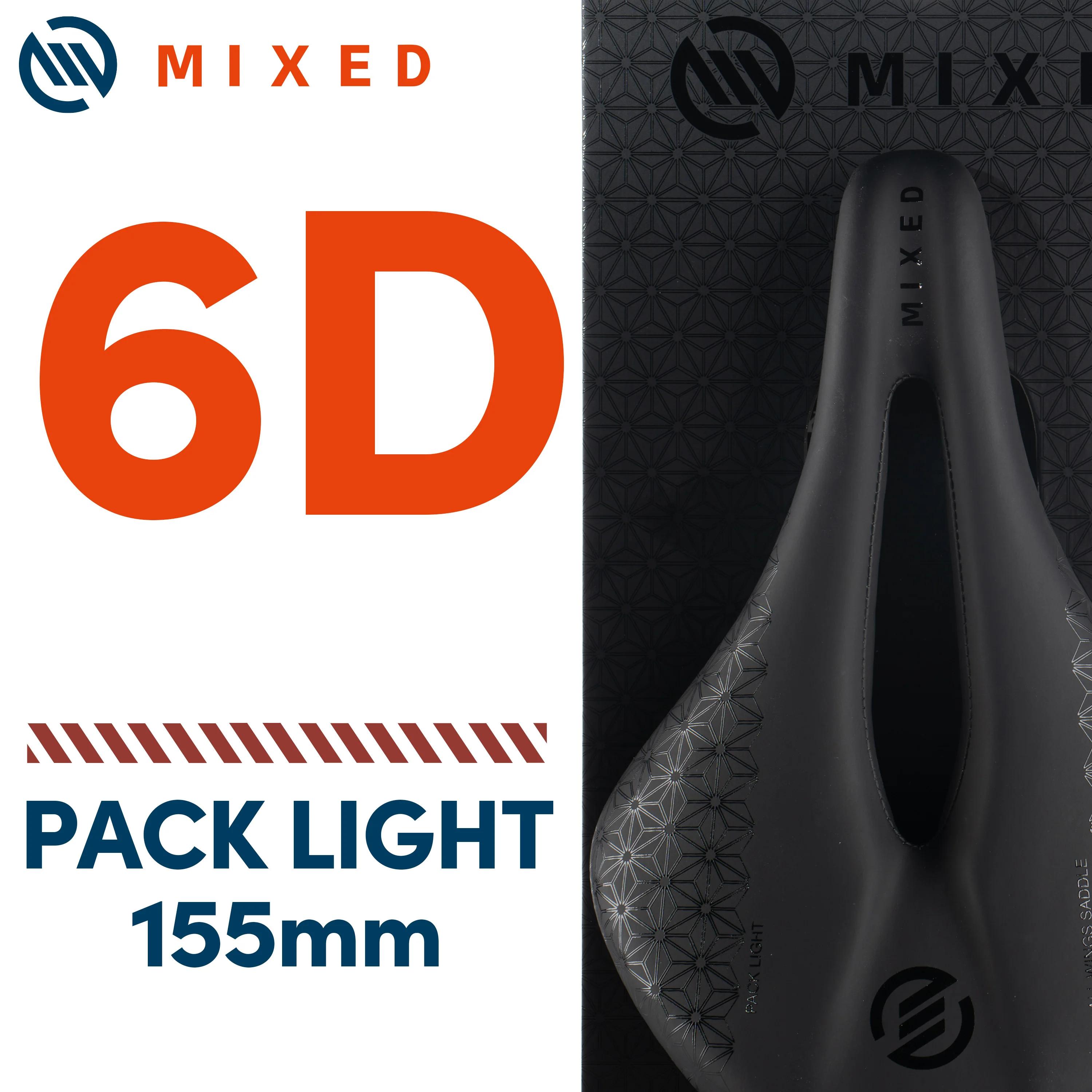 Mountain Bicycle Carbon Saddles, Light Saddle, Confortável, Race Bike, MIXED 6D, Ciclismo de Estrada, 155mm - Image 1