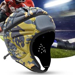 Capacete de rugby anti ajustável, protetor de cabeça acolchoado em eva para gode futebol, acessórios de ciclismo - Image 1