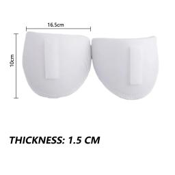 1 Par Espuma Esponja Almofadas de Ombro Costura Set-in Almofadas De Ombro Para As Mulheres Homens Jaqueta Blazer T-Shirt Vestuário Acessórios - Image 5