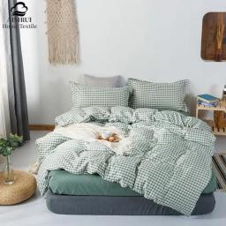 Conjunto de capa de edredão com lençóis impresso consolador conjunto de cama para capa de cama de casal conjunto de edredão único/queen/king size - Image 3